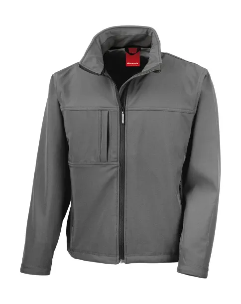  Men's Classic Softshell Jacket - Result Workguard Grey