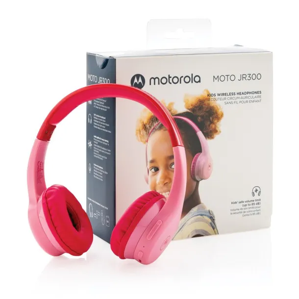 Motorola JR 300 kids wireless safety headphone - Motorola pink 