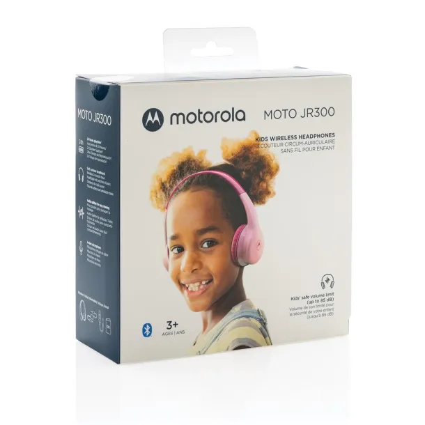 Motorola JR 300 kids wireless safety headphone - Motorola pink 