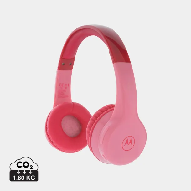 Motorola JR 300 kids wireless safety headphone - Motorola pink 