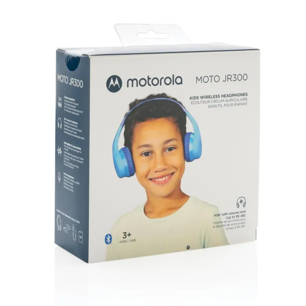 Motorola JR 300 kids wireless safety headphone - Motorola Blue 