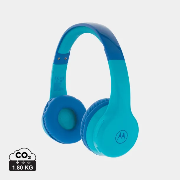 Motorola JR 300 kids wireless safety headphone - Motorola Blue 