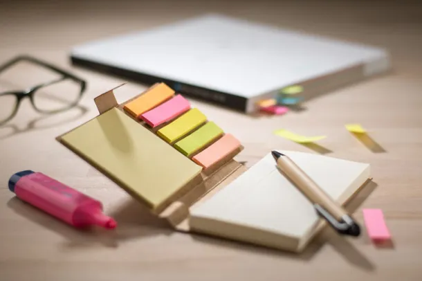 MARRO Notebook with a ball pen naturalny