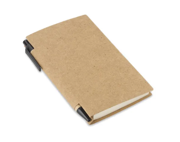 MARRO Notebook with a ball pen naturalny