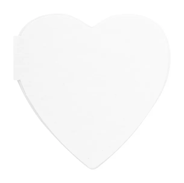 CreaStick Seed Heart custom sticky notepad White