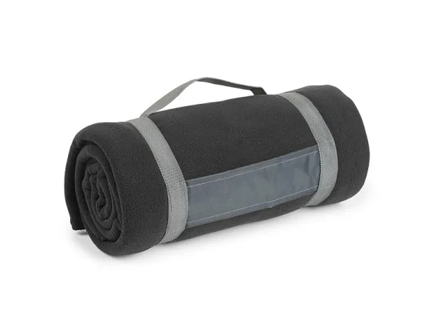 BLANKET Sklopiva deka s trakom za nošenje, 220 g/m2 - EXPLODE Crna