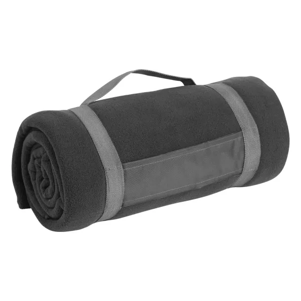 BLANKET Sklopiva deka s trakom za nošenje, 220 g/m2 - EXPLODE Tamnosiva