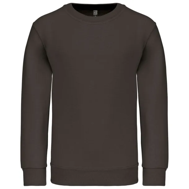  KIDS' CREW NECK SWEATSHIRT - Kariban Tamno siva