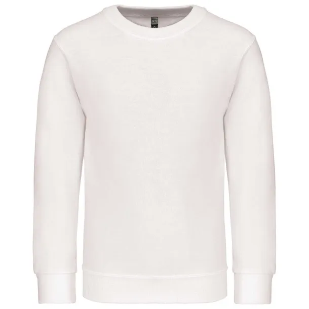  KIDS' CREW NECK SWEATSHIRT - Kariban White