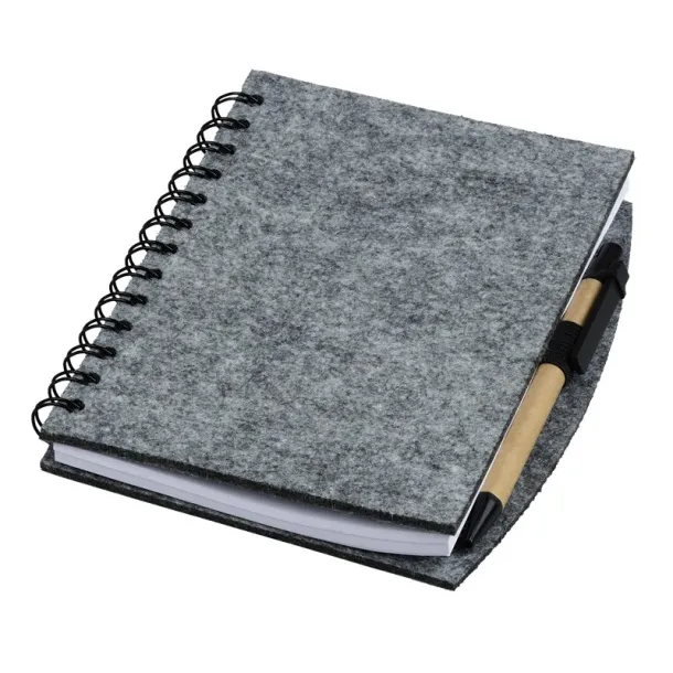 ECO SENSE felt notebook Grey