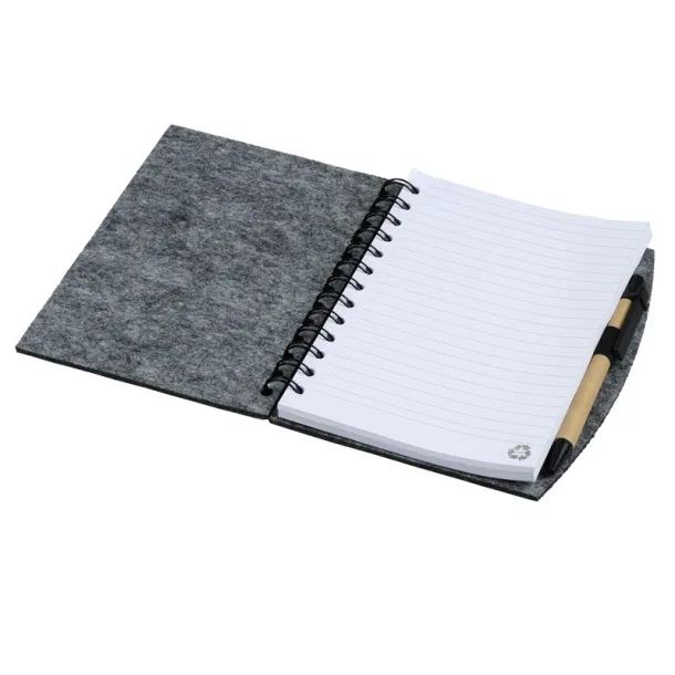 ECO SENSE felt notebook Grey