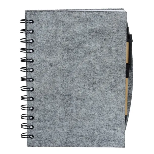 ECO SENSE felt notebook Grey