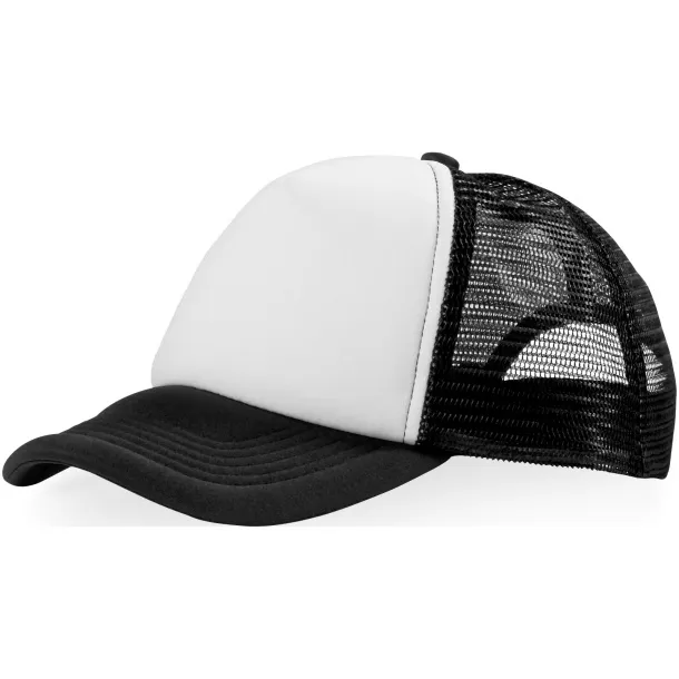 Trucker 5 panel cap - Elevate Essentials Solid black White