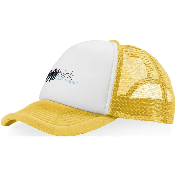 Trucker 5 panel cap - Elevate Essentials Yellow White