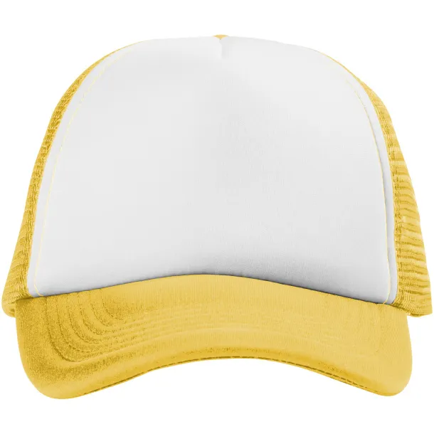 Trucker 5 panel cap - Elevate Essentials Yellow White