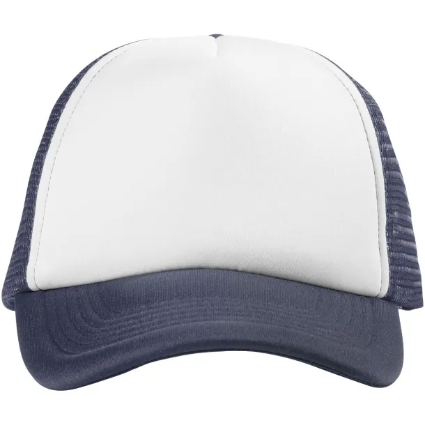 Trucker 5 panel cap - Elevate Essentials Navy Blue White