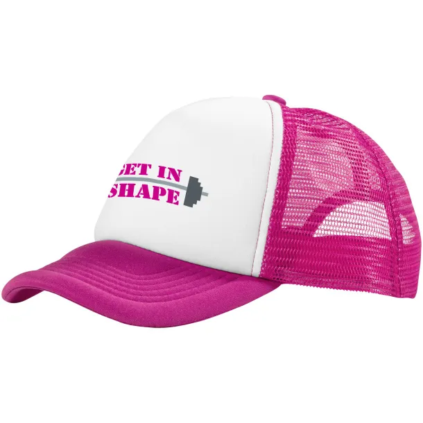 Trucker 5 panel cap - Elevate Essentials Transparent pink