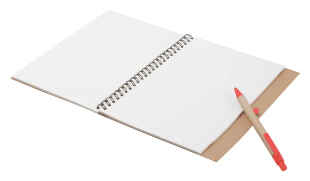 Platanus notebook Red Natural