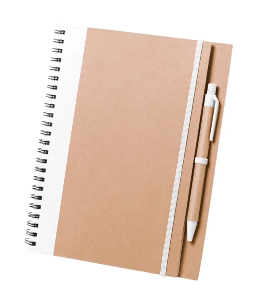 Tunel notebook White Natural