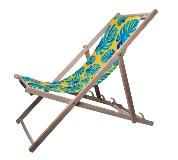 Mandalay deck chair White Natural