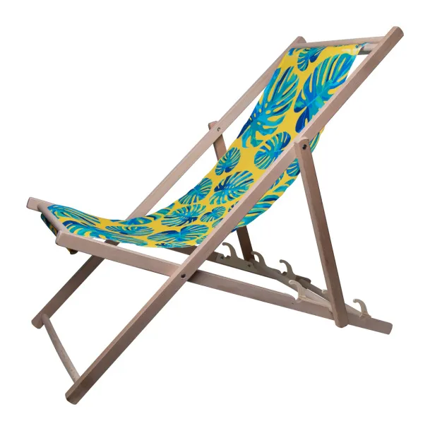 Mandalay deck chair White Natural