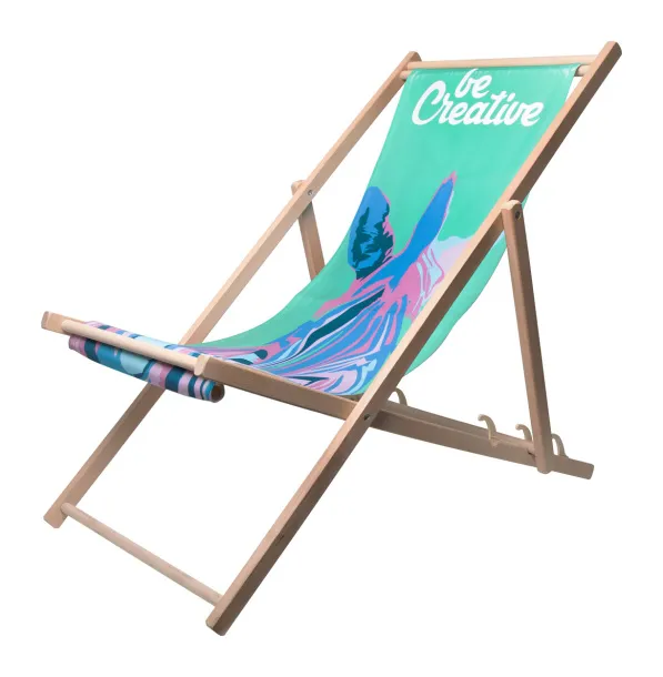 Mandalay deck chair White Natural