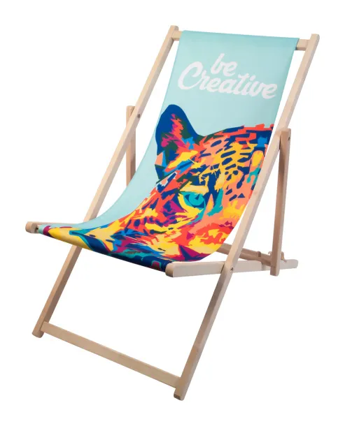 Mandalay deck chair White Natural