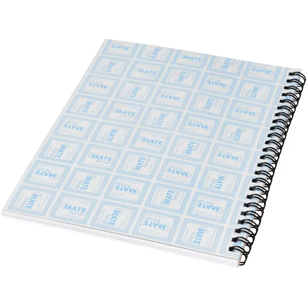 Desk-Mate® A4 notebook synthetic cover White Solid black