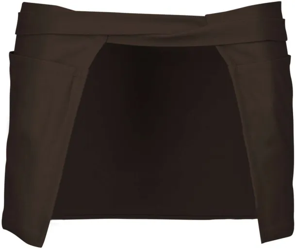  COTTON SHORT APRON - Kariban Chocolate