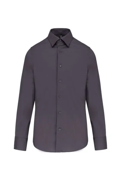  LONG-SLEEVED COTTON/ELASTANE SHIRT - Kariban Cink