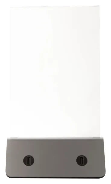 Tandem menu holder with power bank Silver