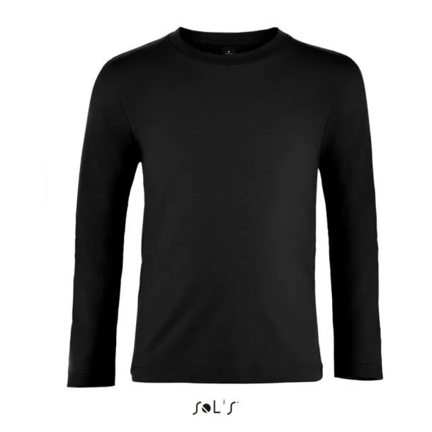  Dječja majica dugih rukava, 190 g/m2 - SOL'S Crna