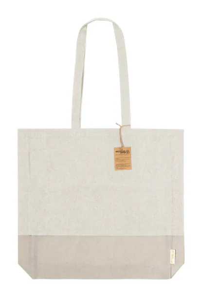 Pecle cotton shopping bag Natural