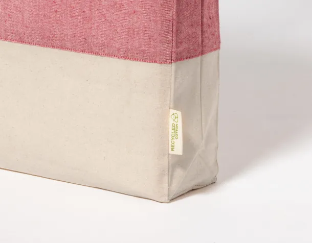 Pecle cotton shopping bag Red