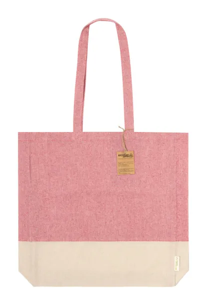 Pecle cotton shopping bag Red