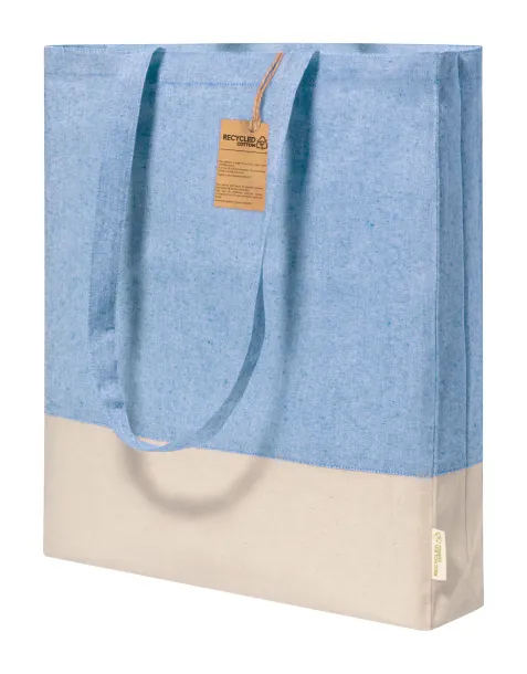 Pecle cotton shopping bag Blue