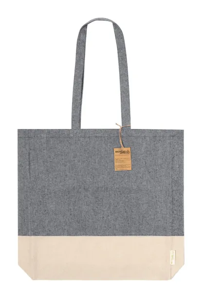 Kauna cotton shopping bag Black