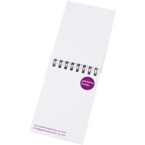 Desk-Mate® wire-o A7 notebook - Unbranded White Solid black