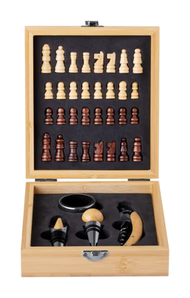 Kaspar chess wine set Natural