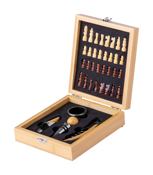 Kaspar chess wine set Natural