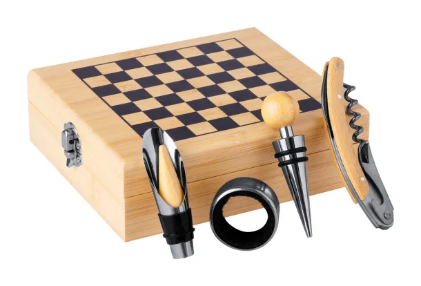 Kaspar chess wine set Natural