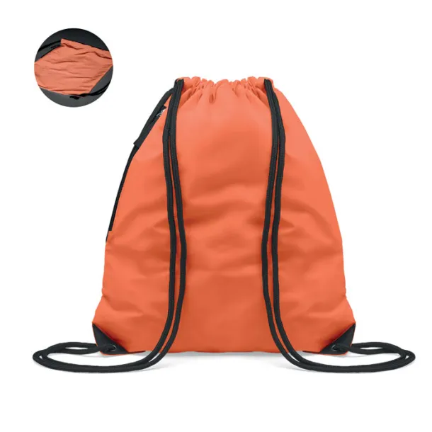 SHOOP BRIGHT Brightning drawstring bag Orange