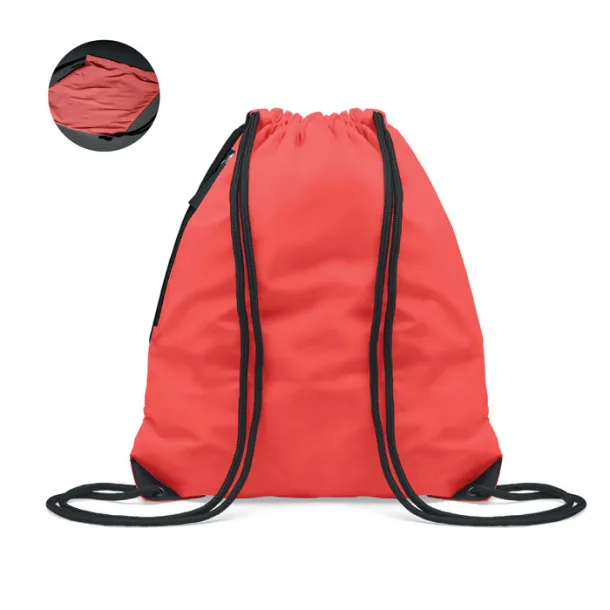 SHOOP BRIGHT Brightning drawstring bag Red