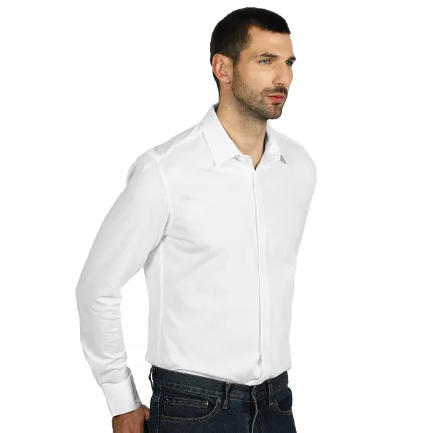 BOND LSL Men's long sleeve shirt - EXPLODE White