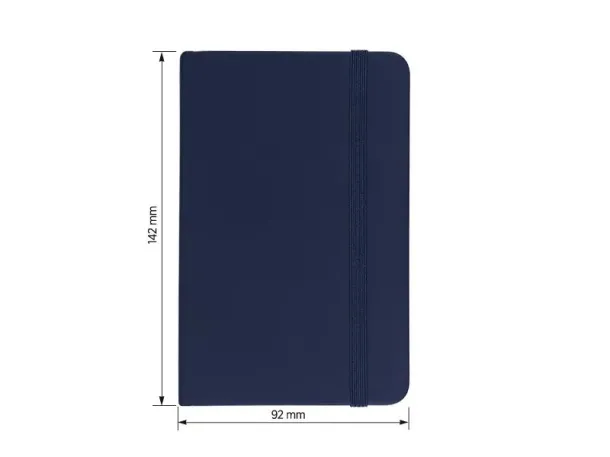 NOTE MINI notebook A6 with elastic closure Blue