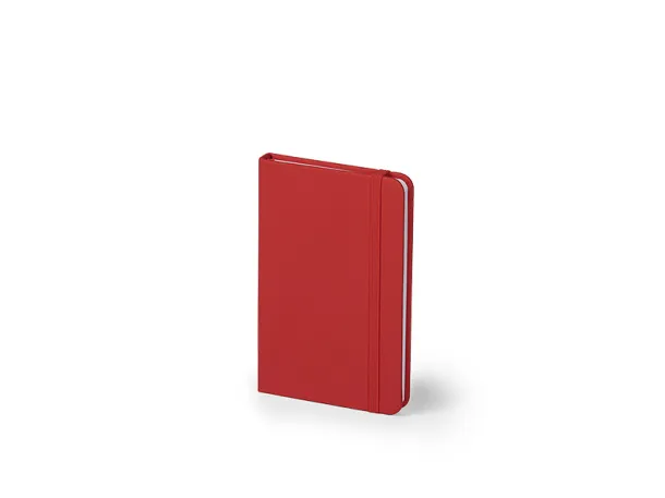 NOTE MINI notebook A6 with elastic closure Red