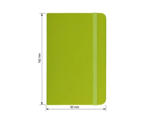 NOTE MINI notebook A6 with elastic closure Kiwi