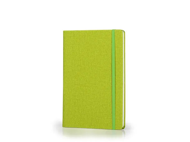 ELEGANT A5 notebook with elastic band Kiwi