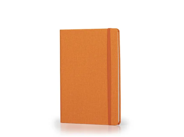 ELEGANT A5 notebook with elastic band Orange