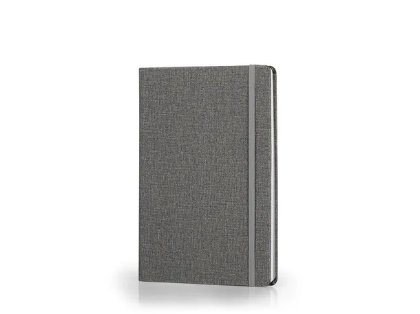 ELEGANT A5 notebook with elastic band Gray